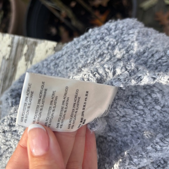 Free People Sweater‎ Knit Pullover Oversized Cowl Neck Gray Cozy - Picture 3 of 8